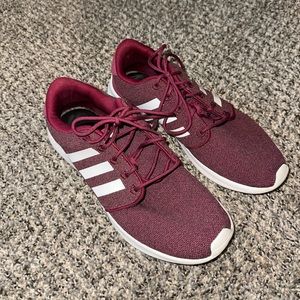 Adidas Cloudfoam 9 Women’s Maroon Red Running Shoes